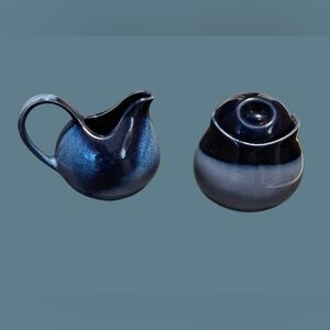 *Sango Nova Blue Creamer & Sugar